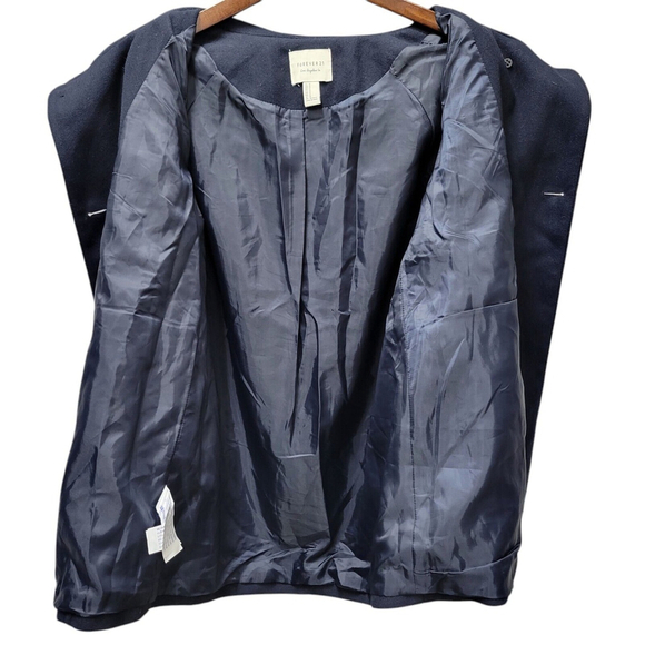 Forever 21 Double Breast Pea Coat Women's Medium Navy Pre-owned - Picture 10 of 11